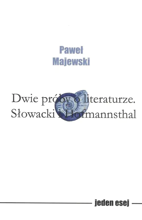Książka - Dwie próby o literaturze