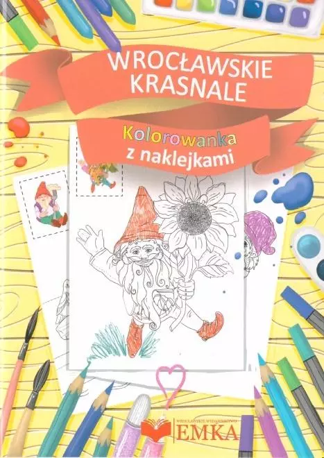 Książka - Kolorowanka z naklej. Wrocławskie Krasnale
