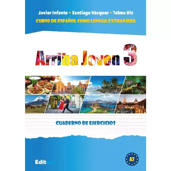 Książka - Arriba Joven 3. Ćwiczenia A2.2
