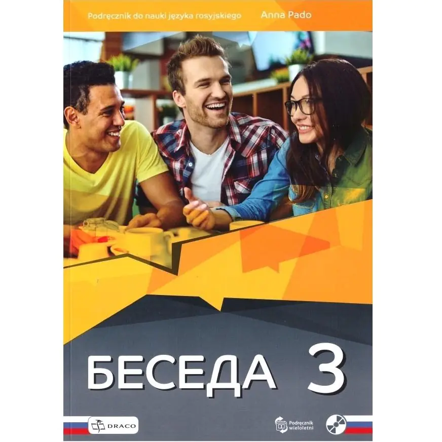 Książka - Beseda 3. Język rosyjski. Podręcznik. Liceum i technikum + CD