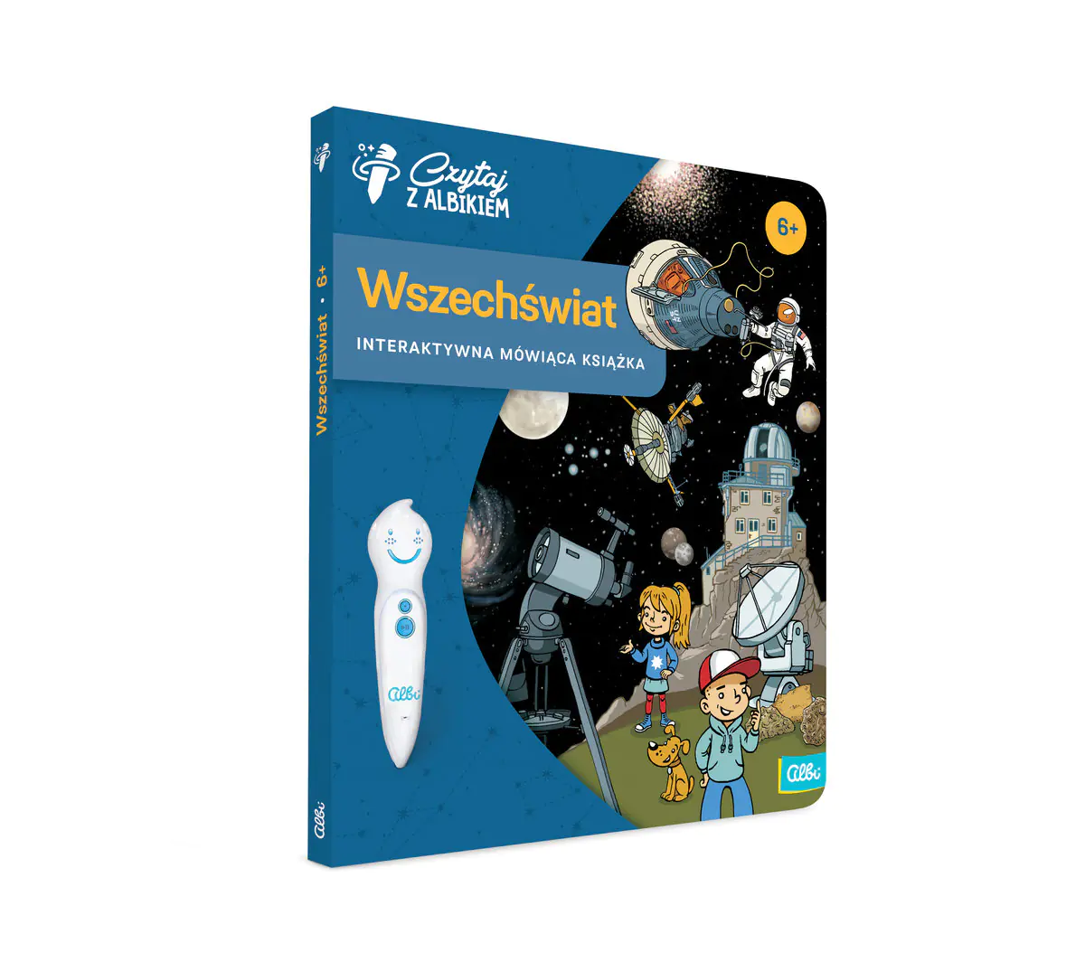 Książka - Czytaj z Albikiem, Wszechświat, interaktywna mówiąca książka
