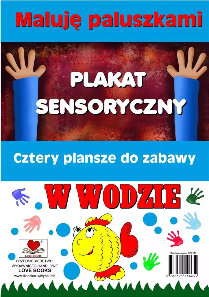Książka - Plakaty sensoryczne. Maluję paluszkami. W wodzie