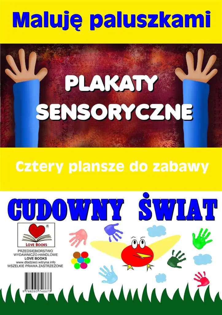 Książka - Plakaty sensoryczne. Maluję paluszkami. Cudowny świat