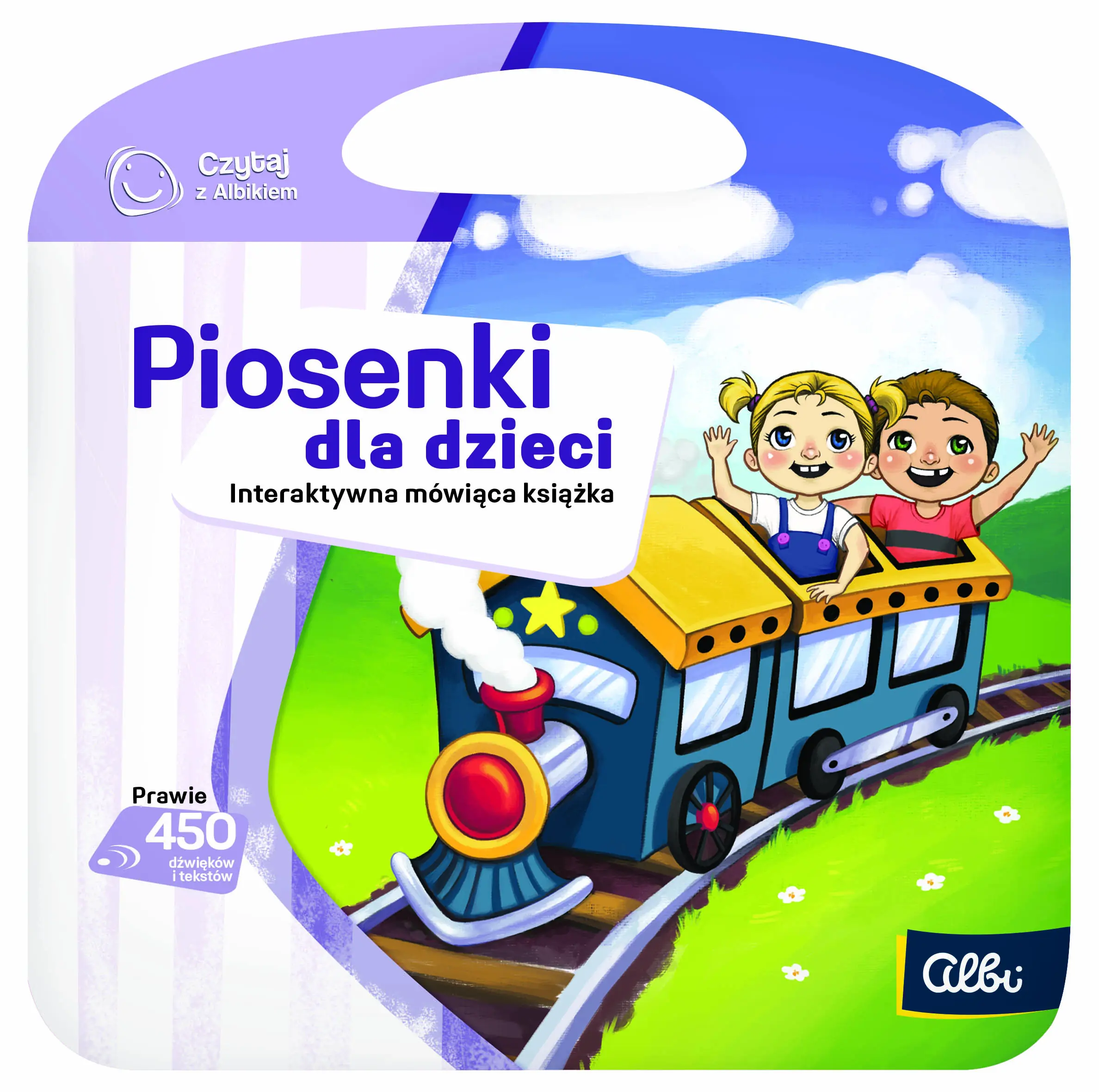 Książka - Czytaj z Albikiem, Piosenki dla dzieci, interaktywna mówiąca mini książka