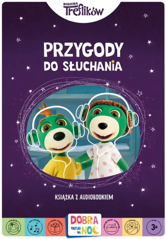 Książka - Rodzina Treflików. Dobranoc, Trefliki na noc. Przygody do słuchania. Książka + CD