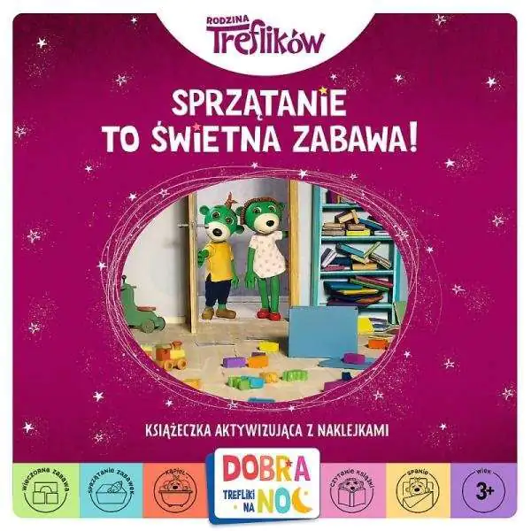 Książka - Sprzątanie to świetna zabawa! Książeczka aktywizująca z naklejkami