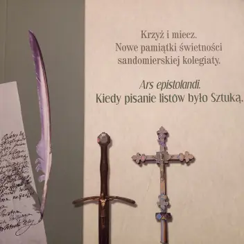 Książka - Krzyż i miecz. Nowe pamiątki świetności sandomierskiej kolegiaty. Ars epistolandi. Kiedy pisanie listów było Sztuką.