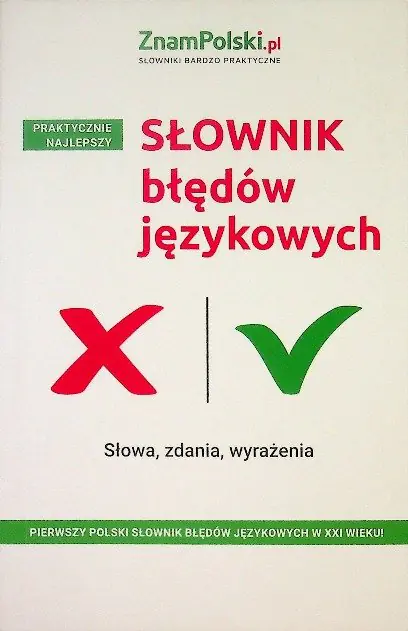 Książka - Słownik błedów językowych