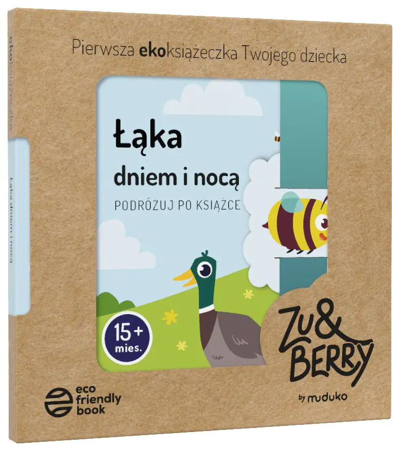 Książka - Łąka dniem i nocą. Podróżuj po książce 15 mies.+