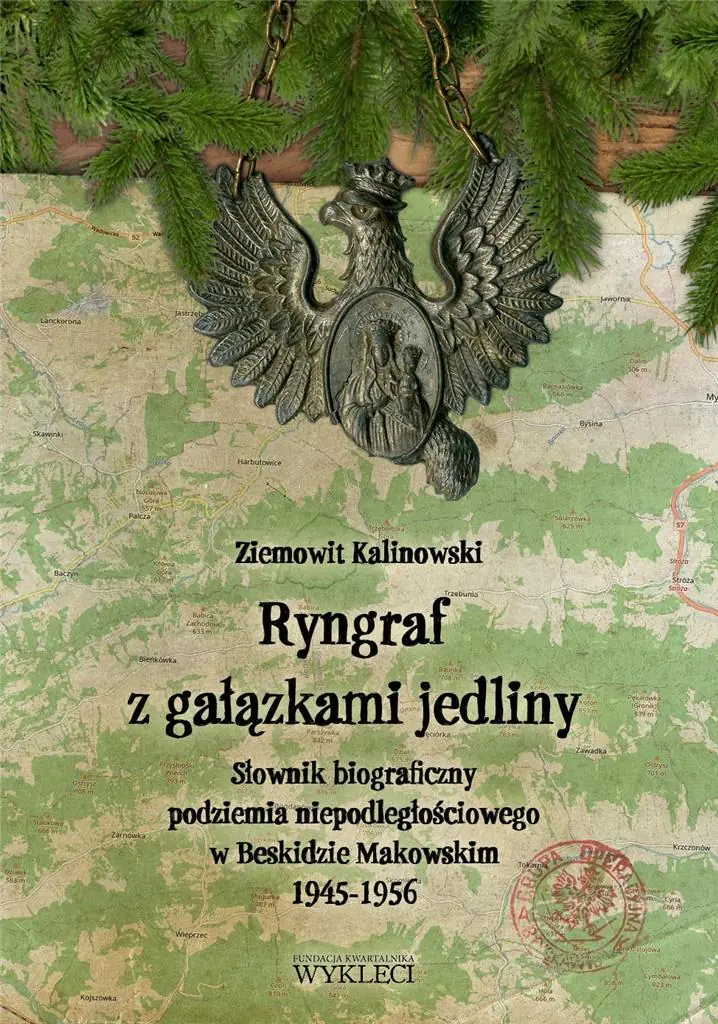Książka - Ryngraf z gałązkami jedliny