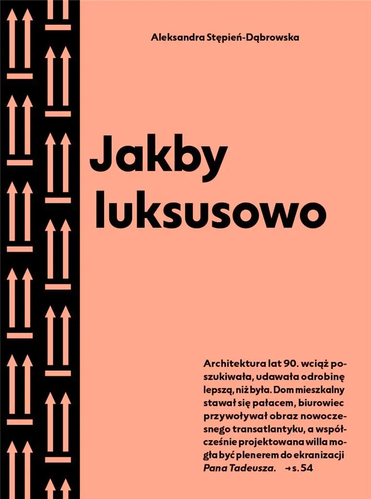 Książka - Jakby luksusowo. Przewodnik po architekturze...