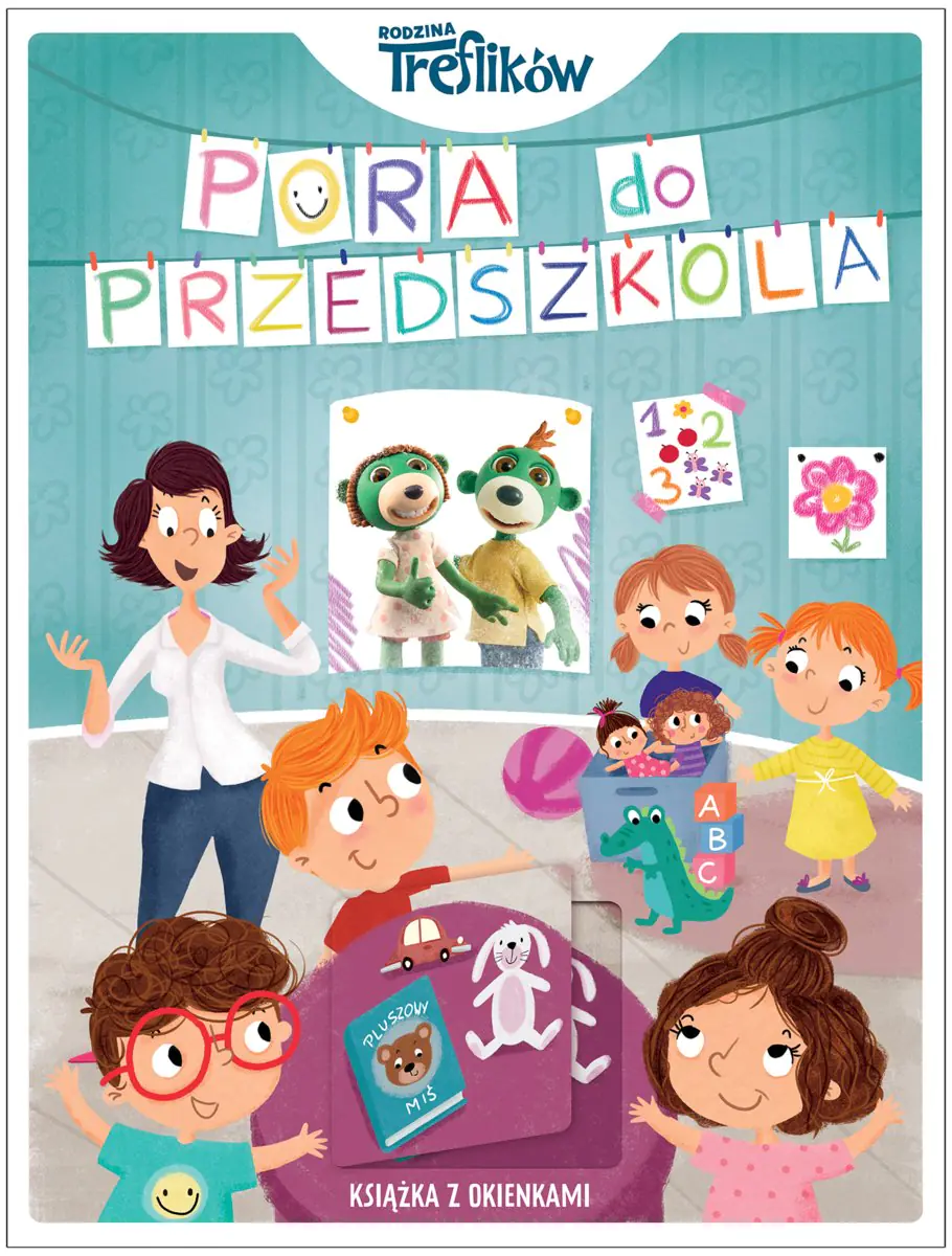 Książka - Pora do przedszkola. Rodzina Treflików. Książka z okienkami