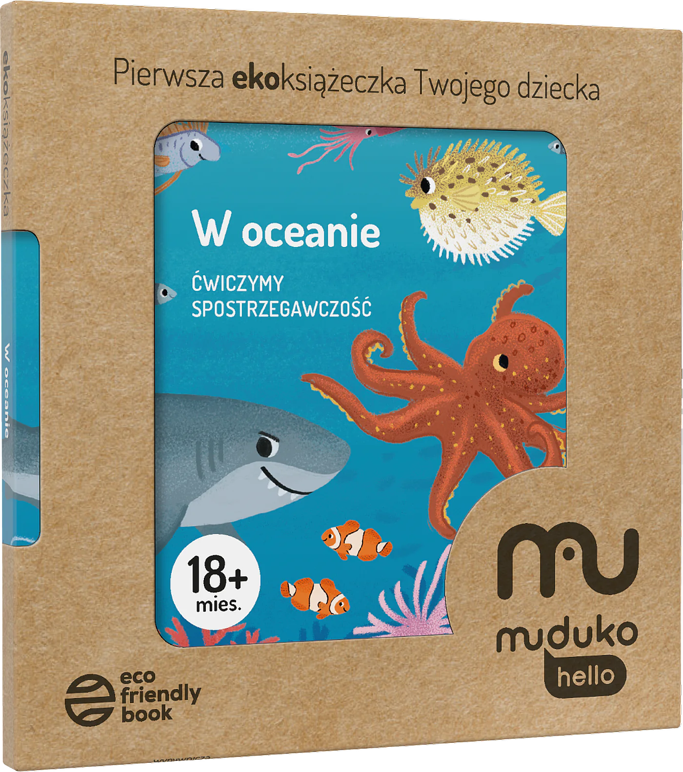 Książka - W oceanie. Ćwiczymy spostrzegawczość 18 mies.+