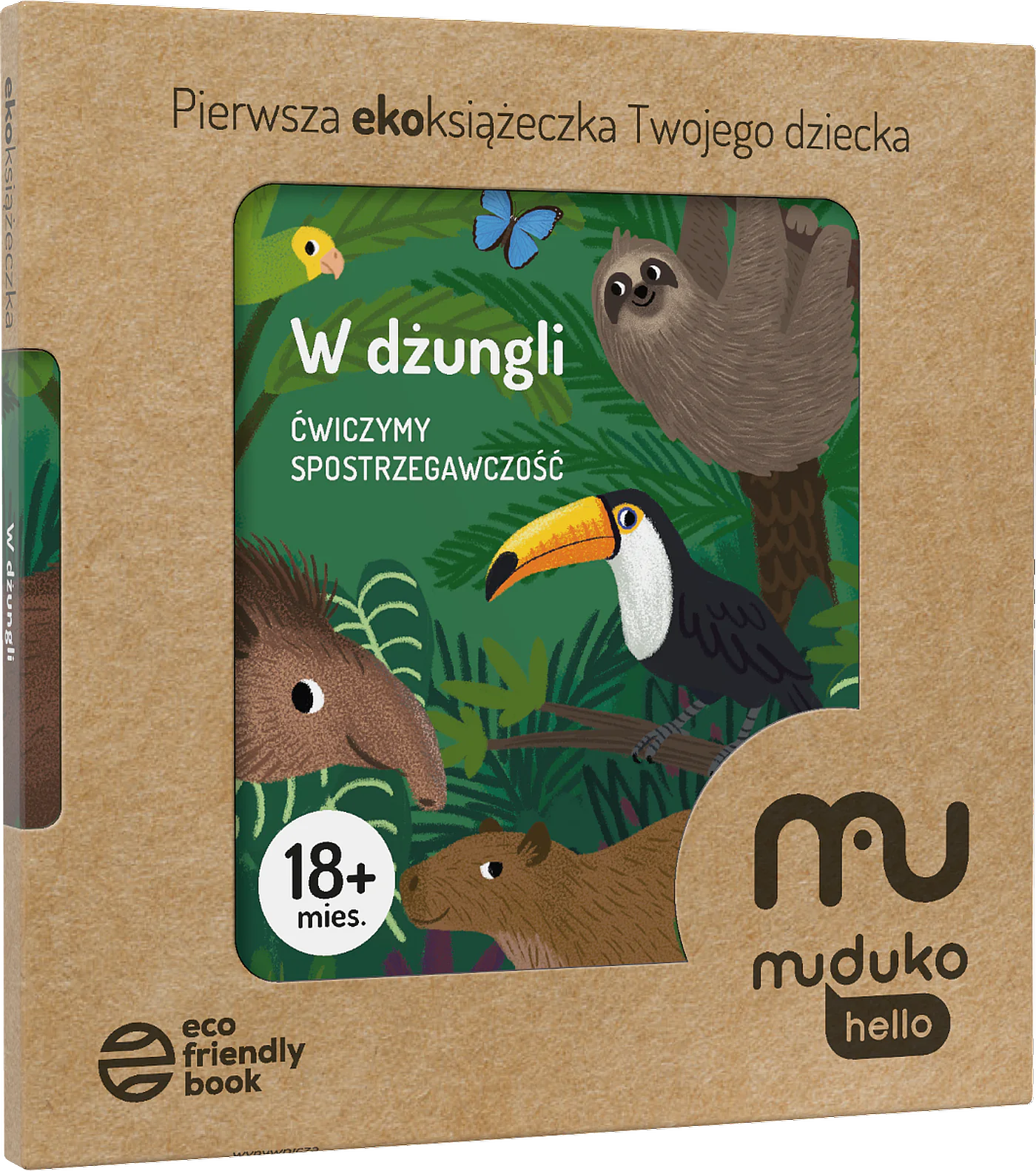Książka - W dżungli. Ćwiczymy spostrzegawczość 18 mies.+