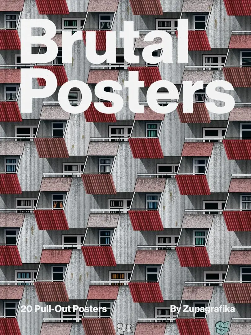 Książka - Brutal Posters. 20 Brutalist Pull-Out Posters
