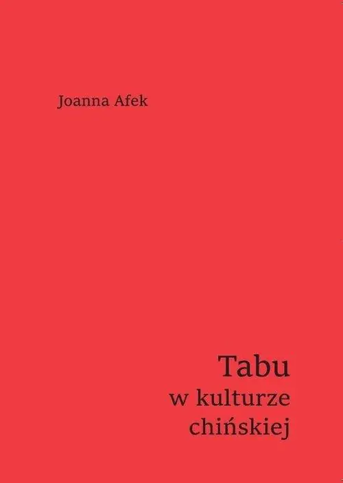 Książka - Tabu w kulturze chińskiej