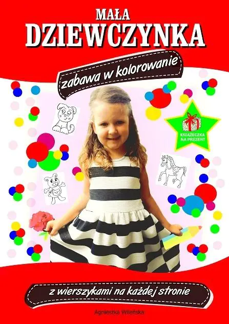Książka - Mała dziewczynka Zabawa w kolorowanie