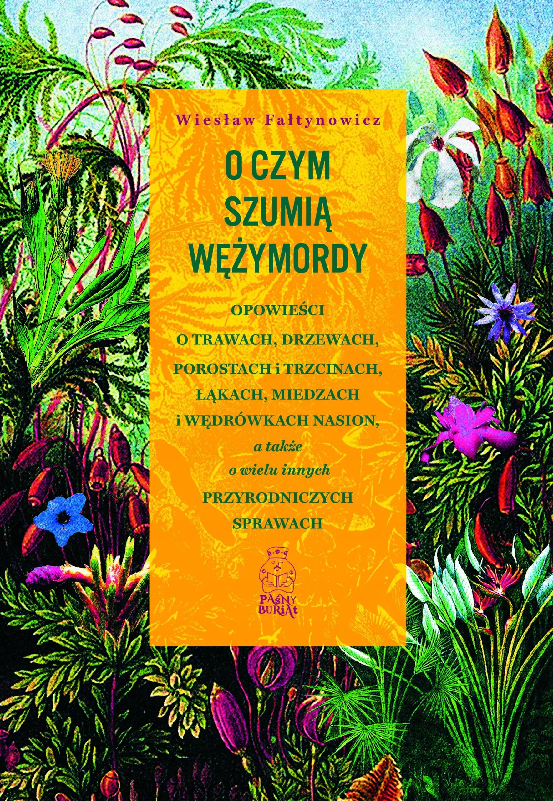 Książka - O czym szumią wężymordy. Opowieści o trawach, drzewach, porostach i trzcinach, łąkach, miedzach i wędrówkach nasion, a także o wielu innych przyrodniczych sprawach