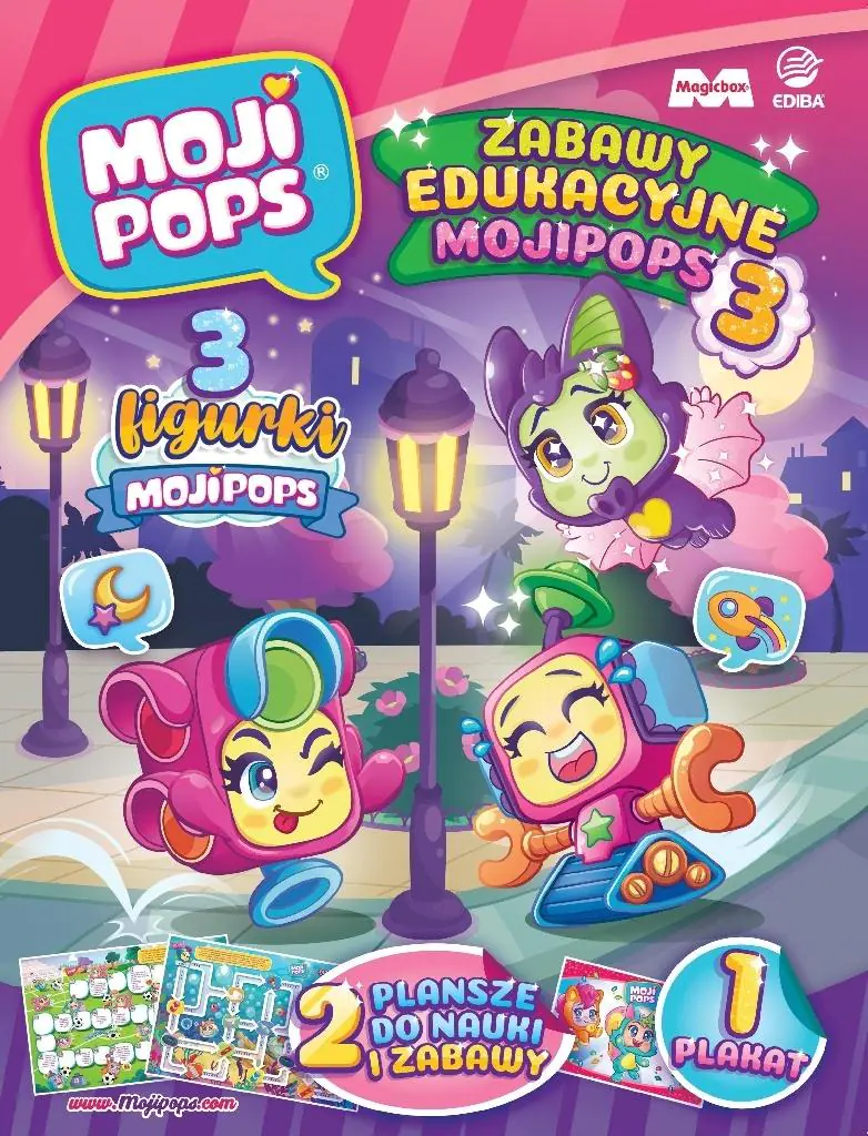 Książka - MojiPops. Zabawy edukacyjne 3
