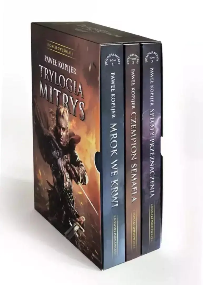 Książka - Trylogia Mitrys Tomy 1-3 Kroniki Dwuświata (okładka )