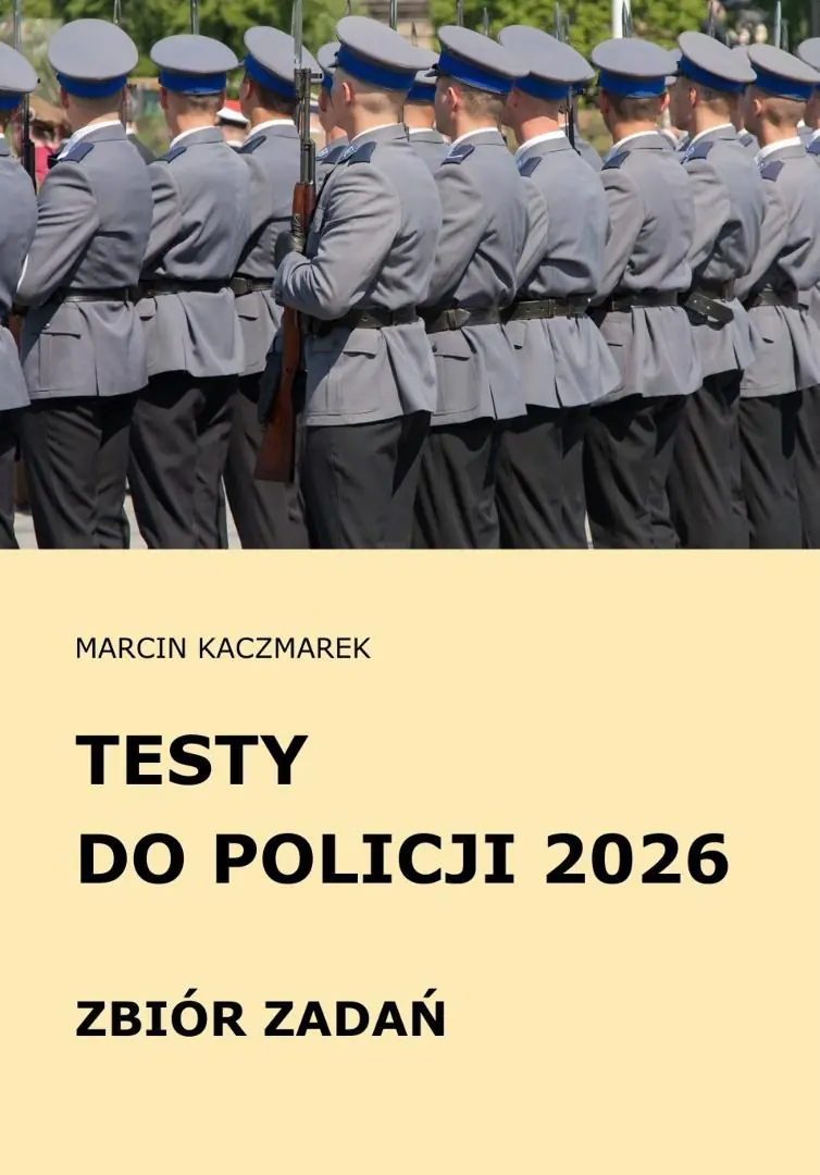 Książka - Testy do Policji 2026 Zbiór zadań