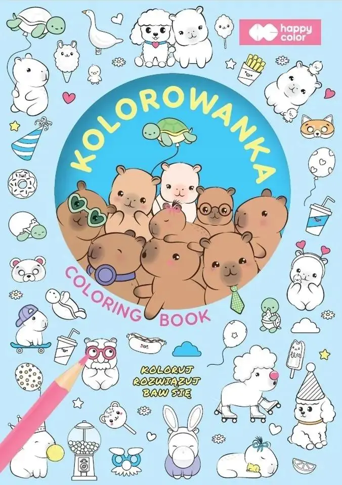 Książka - Kolorowanka Kapibara Kapi Fun