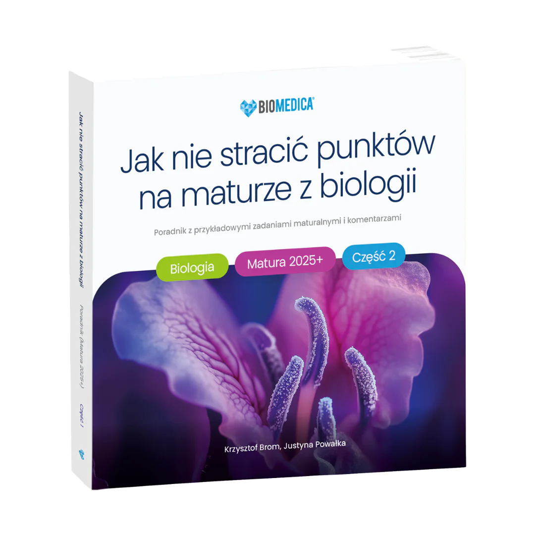 Książka - Jak nie stracić punktów na maturze z biologii 2025+ cz. 2 – poradnik z przykładowymi zadaniami maturalnymi i komentarzami