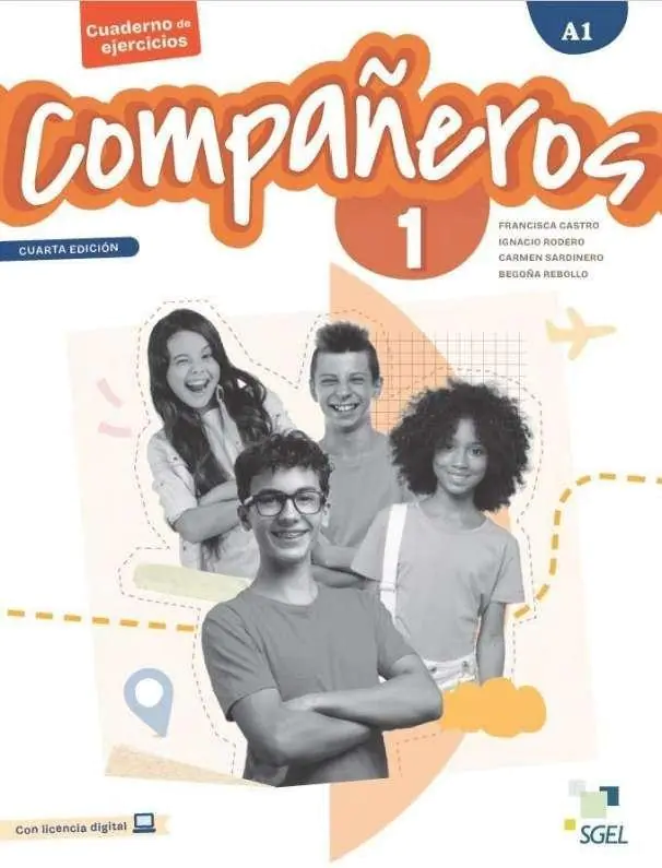 Książka - Companeros 1 ćwiczenia + licencia digital 4 edicion