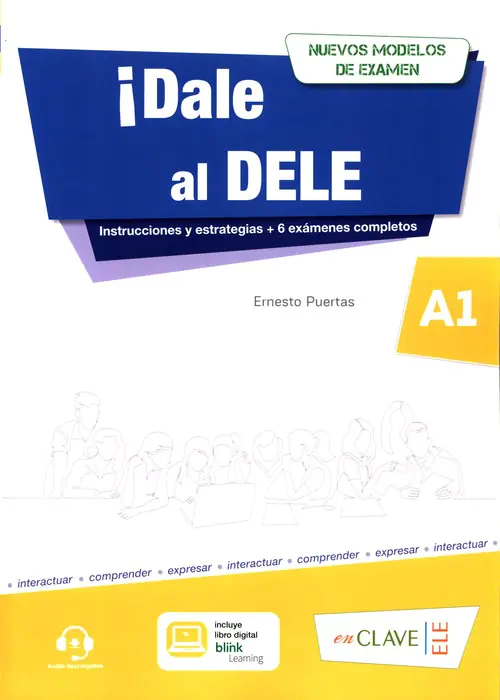 Książka - Dale al DELE A1 książka + wersja cyfrowa + audio online /nowa formuła 2020/