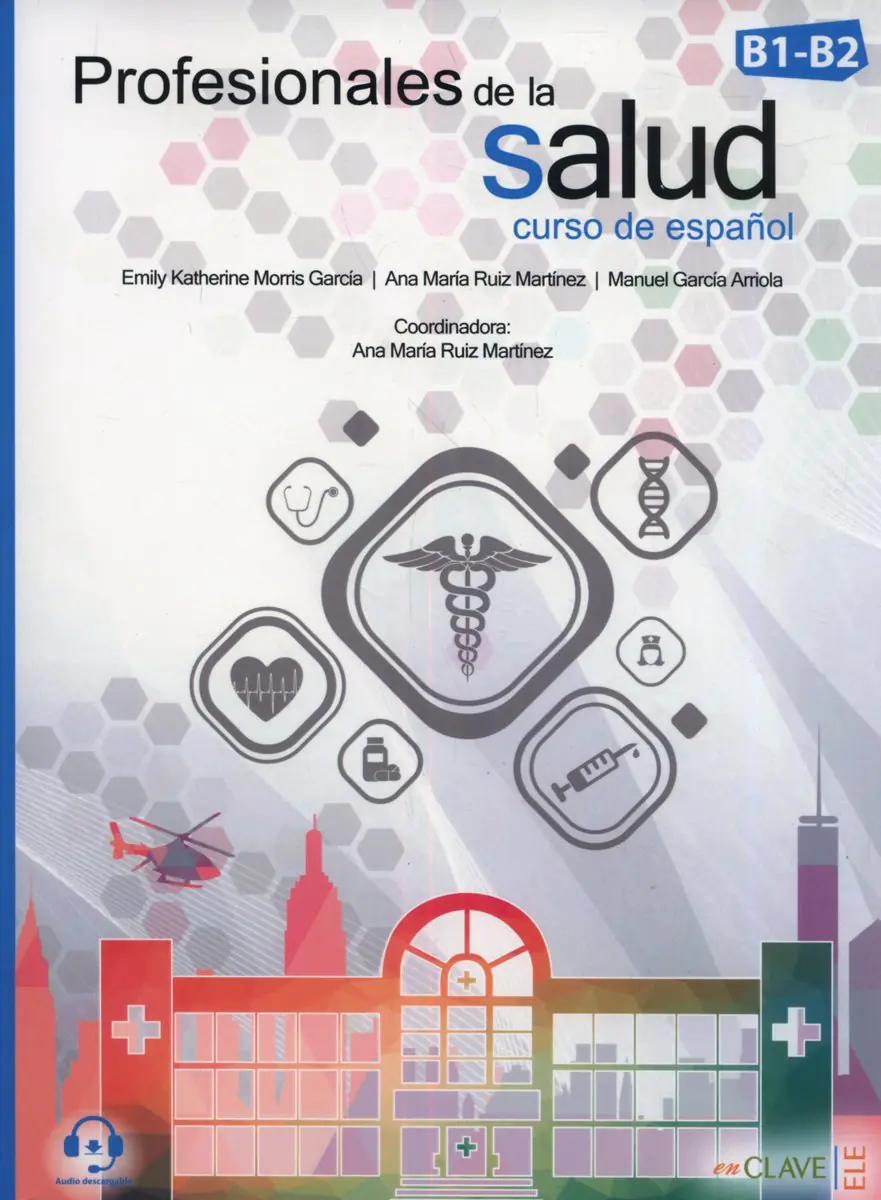 Książka - Profesionales de la salud  Curso de espanol B1-B2
