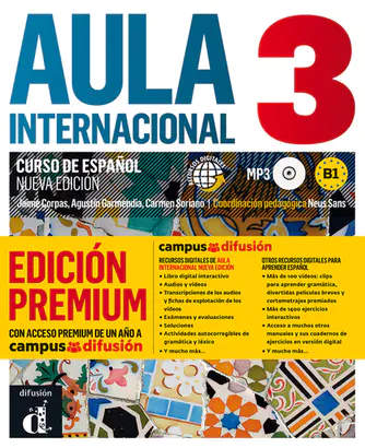 Książka - Aula internacional 3 premium ne podręcznik
