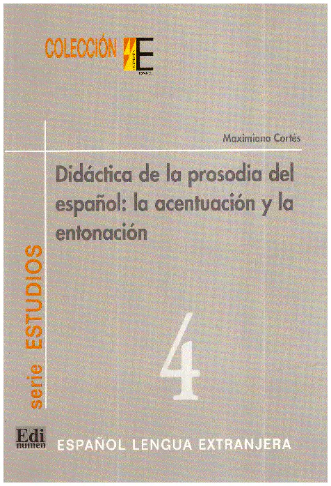 Książka - Didactica de la prosodia del espanol la acentuacion y la entonacion