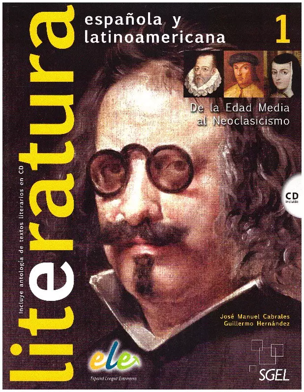 Książka - Literatura espanola y latinoamericana 1. Podręcznik + CD