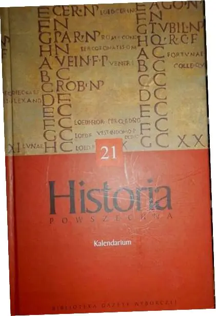 Książka - Historia powszechna Tom 21 Kalendarium