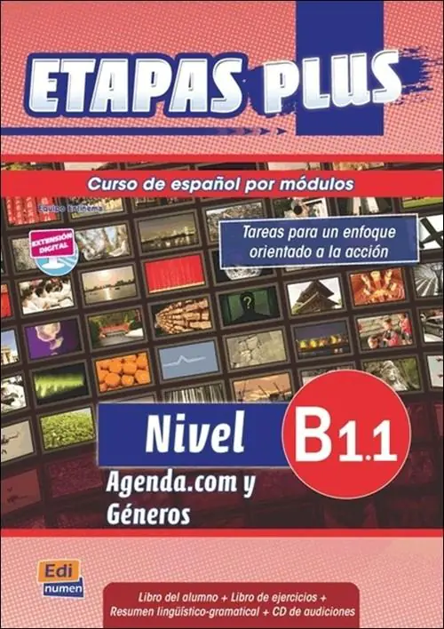 Książka - Etapas Plus B1.1 Podręcznik z ćwiczeniami + CD