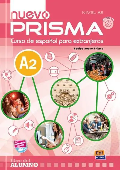 Książka - Nuevo Prisma nivel A2 podręcznik + CD  EDI-NUMEN
