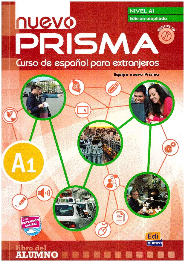 Książka - Nuevo Prisma. Język hiszpański. Podręcznik. Poziom A1. Wersja rozszerzona + CD