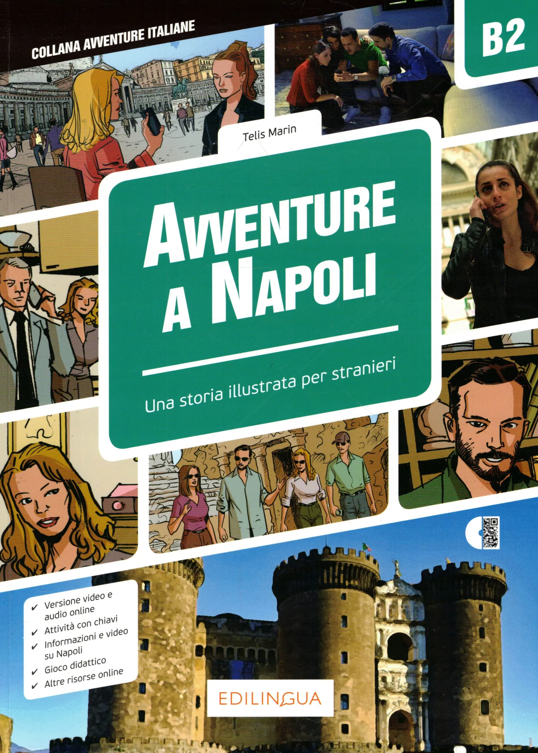Książka - Avventure A Napoli B2 Una Storia illustrata per stranieri