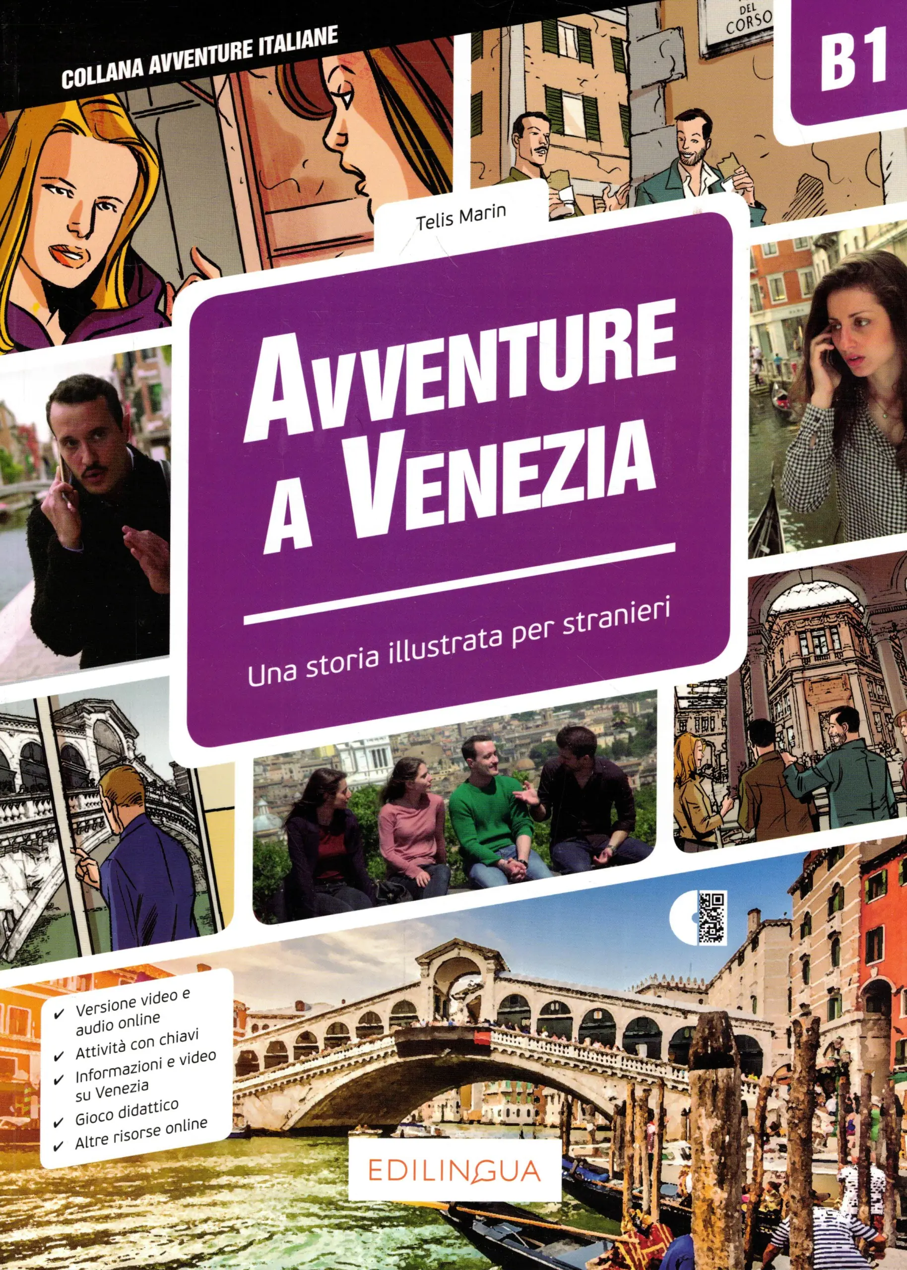 Książka - Avventure A Venezia B1 Una Storia illustrata per stranieri