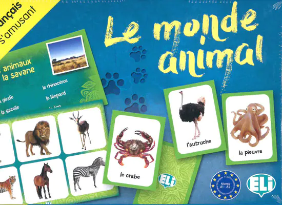 Książka - Francuski. Le Monde Animal. Gra językowa. ELI & ET TOI