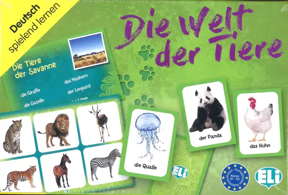Książka - Gra językowa Niemiecki Die Welt der Tiere