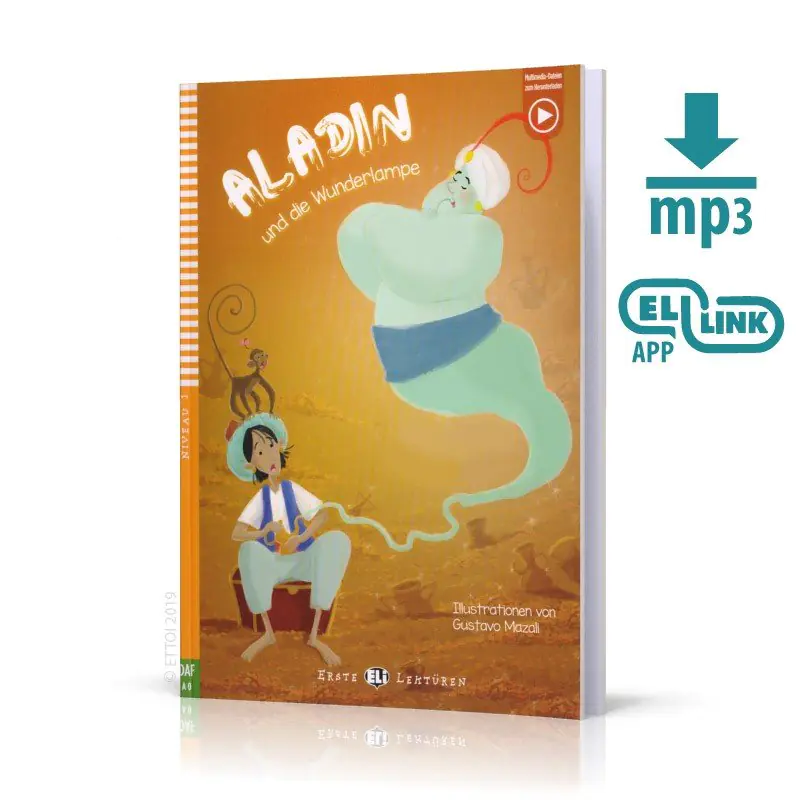 Książka - Aladin und die Wunderlampe książka + audio online A0