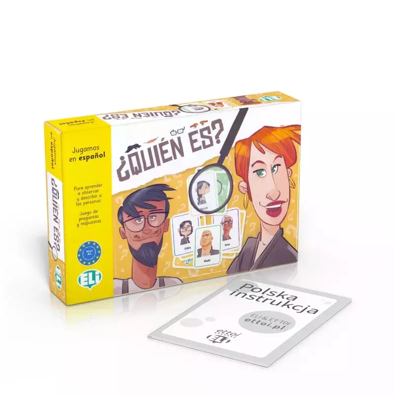 Książka - Gra językowa Hiszpański Quien es?. Wydawnictwo ELI