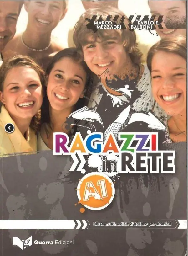 Książka - Ragazzi in Rete A1 Corso multimediale d'italiano per stranieri