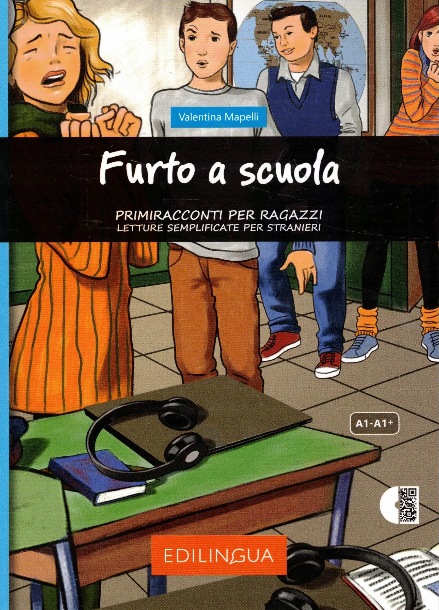 Książka - Furto a scuola. Język włoski. Podręcznik. A1 + CD