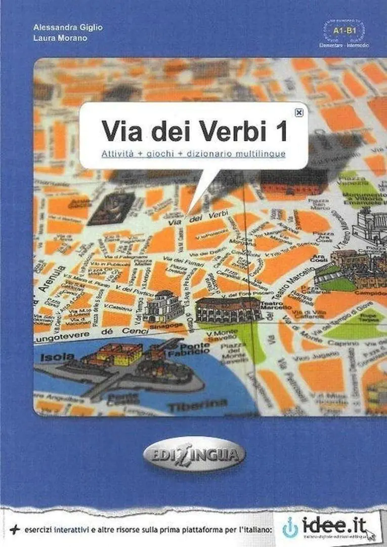Książka - Via dei Verbi 1 Książka z kluczem odpowiedzi - Laura Morano 