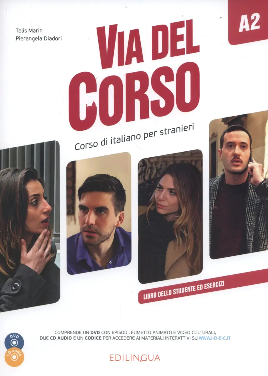 Książka - Via del Corso A2 Libro dello studente ed esercizi (+ Audio online + Video)