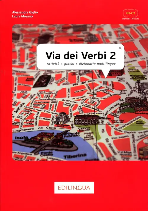 Książka - Via dei verbi 2 książka z kluczem odpowiedzi