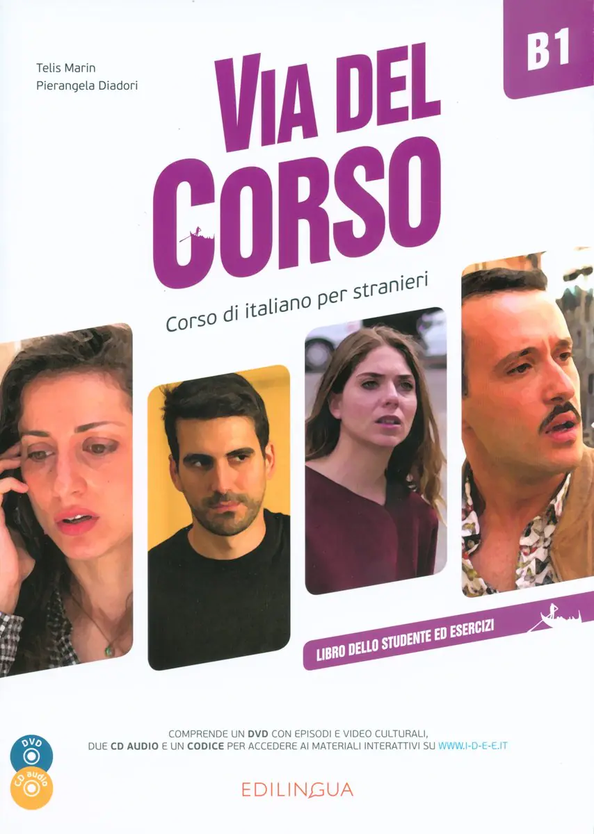Książka - Via del Corso B1. Libro dello studente ed esercizi + 2 CD