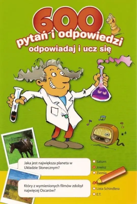 Książka - 600 pytań i odpowiedzi zielona